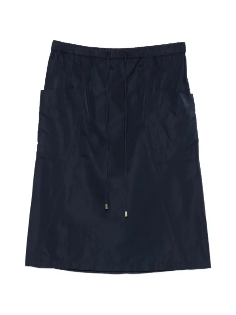 Alaïa drawstring pocket midi skirt Blue AA9J2494W128C