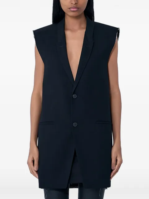 Rick Owens tailored waistcoat Black RP01F6758WT