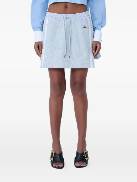 Vivienne Westwood side-stripes mini skirt Grey 1J01000KJ00ASO102