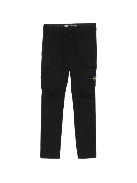 Stone Island logo-patch cargo pants Black L1S153100306S0A10