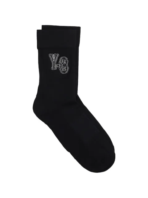Y-3 logo socks Black KR9041