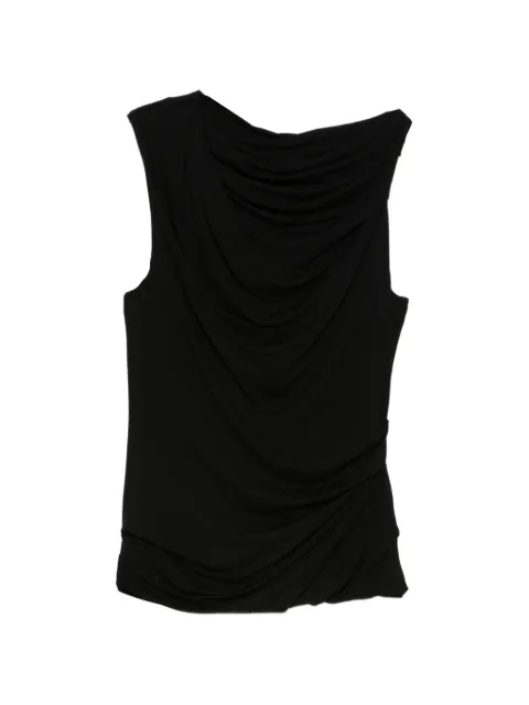 ENTIRE STUDIOS sleeveless draped top Black ESSS26TO01243
