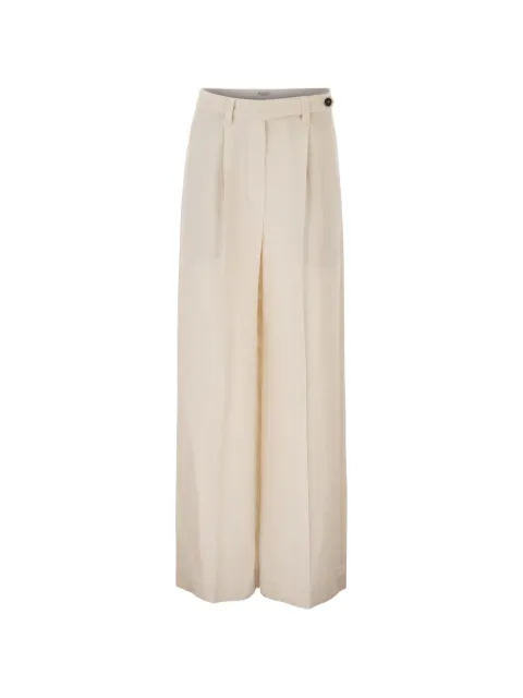 Brunello Cucinelli double pleats tailored trousers Neutrals MH126P9138C579