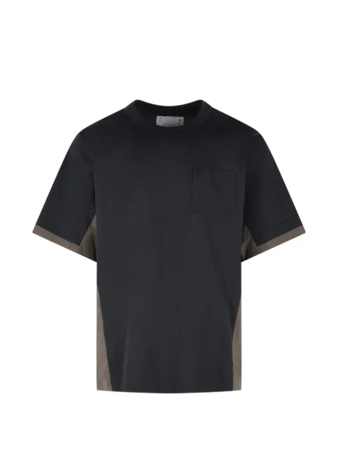 sacai patch-pocket stitch-detail T-shirt Black 2603955M