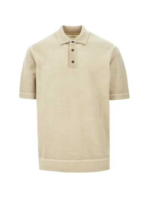 C.P. Company buttoned polo shirt Neutrals 20CMKN204A110646S313