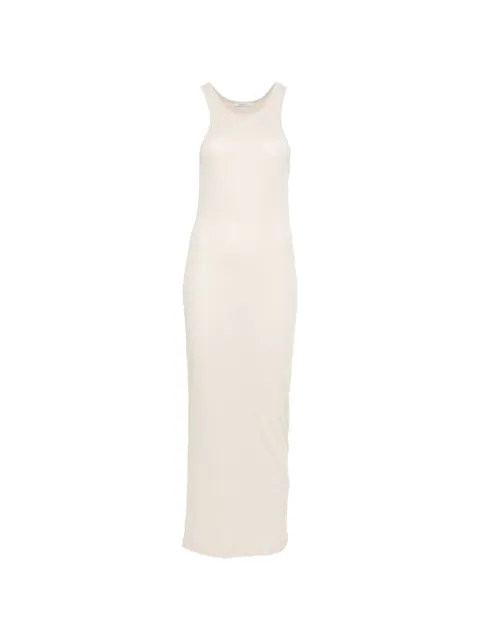 ENTIRE STUDIOS racerback ruched midi dress Neutrals ESSS26DR01908