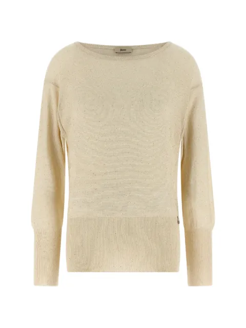 Herno sequin appliqué sweater Neutrals MG000229D76089