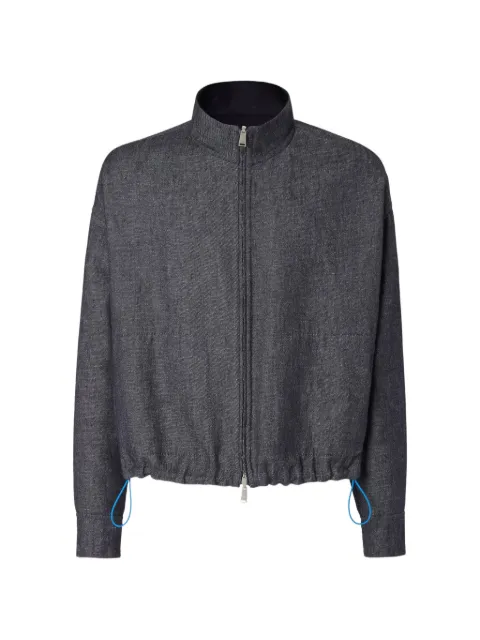 FENDI reversible zip-up jacket Blue FW1433AYUD