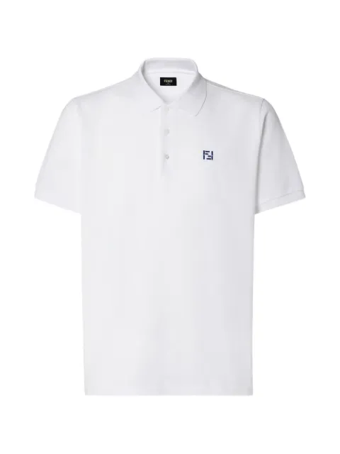 FENDI white logo polo shirt White FY1309AY0I