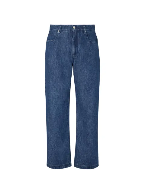 FENDI leather-patch jeans Blue FLP302AWMM
