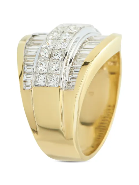 LB Exclusive 18k yellow diamond multi-row ring Gold MF24011626