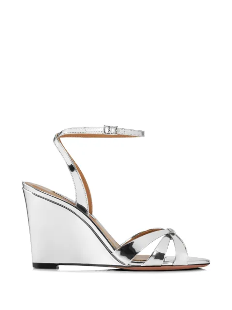 Aquazzura Tati wedge sandals Silver TTIMIDW1SSYR26