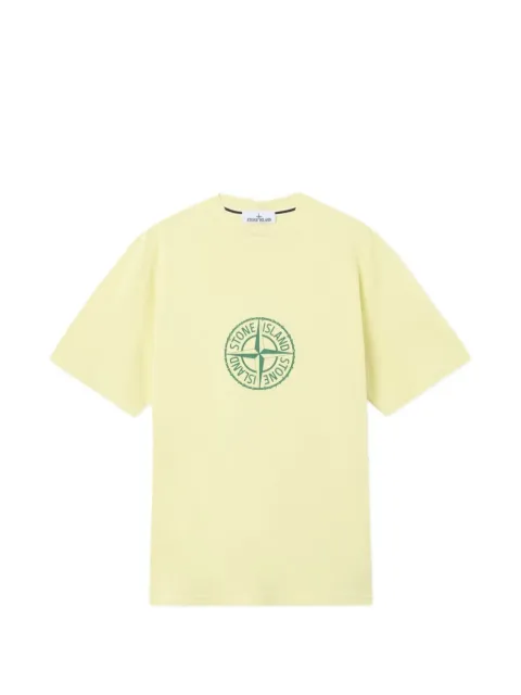 Stone Island 2100001 organic cotton jersey T-shirt Yellow L1S152100001S0362