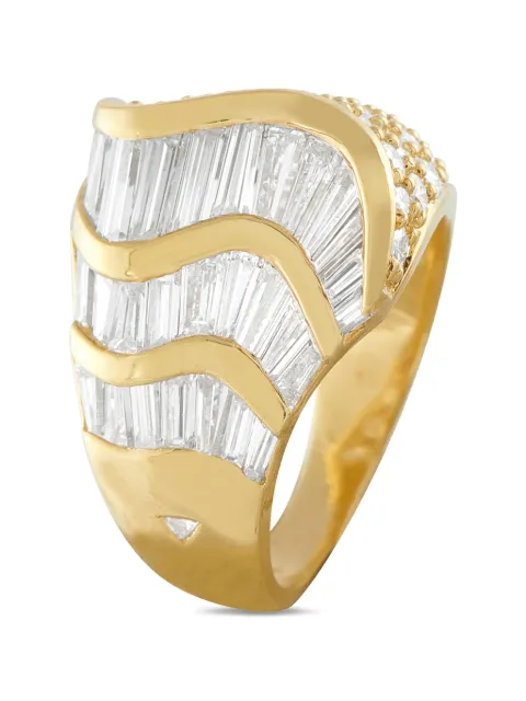 LB Exclusive 18k yellow gold diamond baguette ring Gold MF01011926