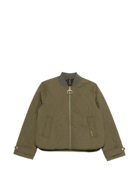Barbour quilted zip-fastening jacket Green LQU1895