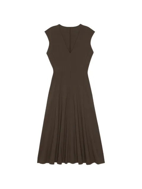 FRAME Studio V-neck dress Brown WS26JDR001