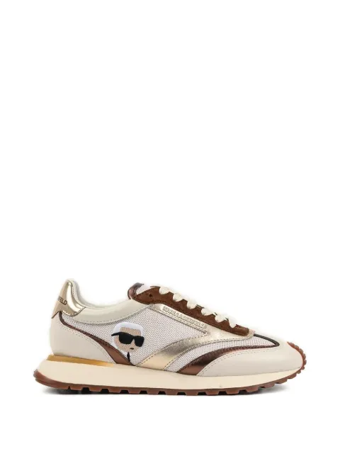 Karl Lagerfeld peep lace sneakers Neutrals KL61130N4T4