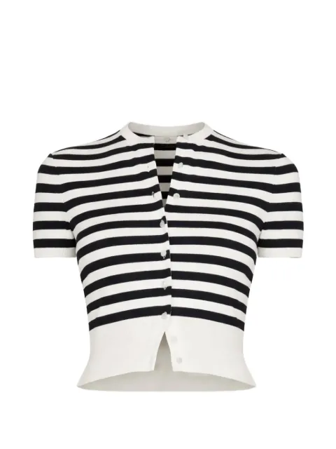 Ralph Lauren Collection striped cardigan Black 290P08737001
