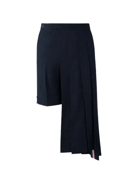 Thom Browne pleated utility skirt Blue MGU006A06455