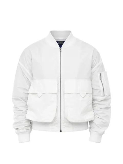 DSQUARED2 zipped pocket bomber jacket White S74AM1568S78520
