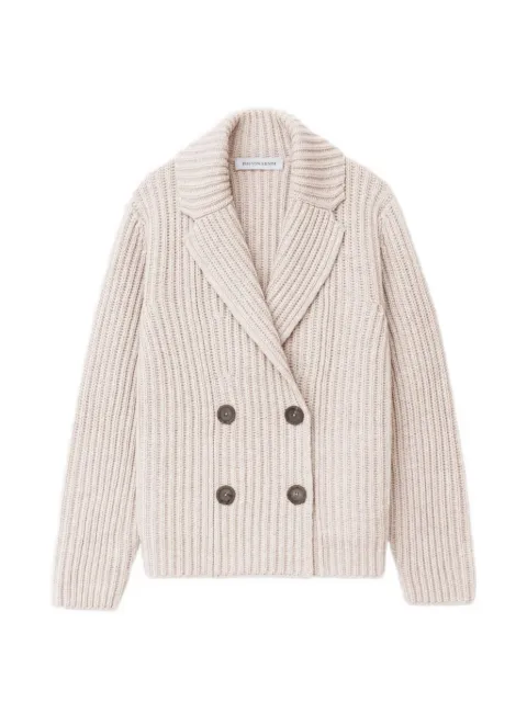 Iris Von Arnim Anika double-breasted cardigan Neutrals 2540160101