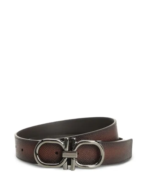 Ferragamo textured buckle belt Brown 790944