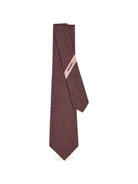 Ferragamo patterned tie Black 789255