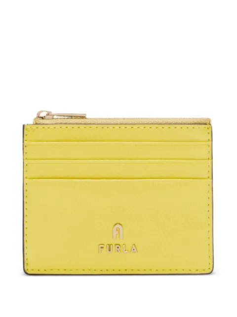 Furla small Camelia zipped card holder Yellow WP00388ARE0001007