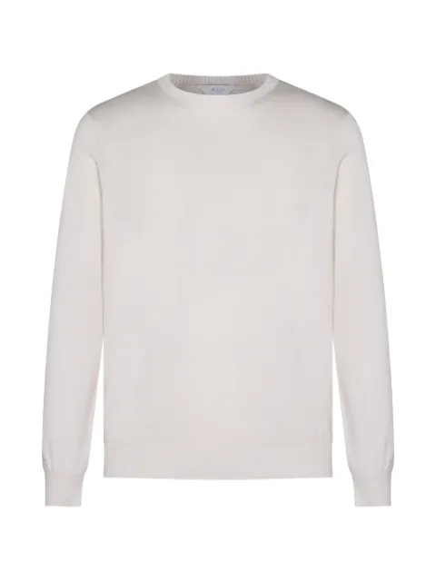 Malo ribbed crewneck sweater White UXA388F3L27E3210