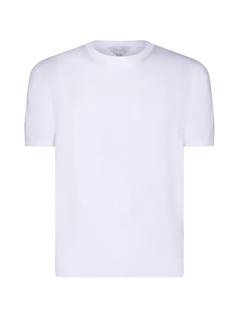 Malo short-sleeve knitted T-shirt White UXA389F3L27