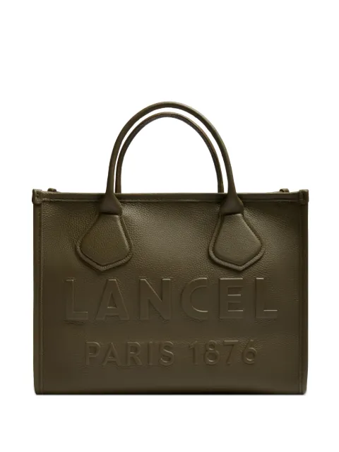 Lancel Jour zipped leather tote bag Green A12996YYTU