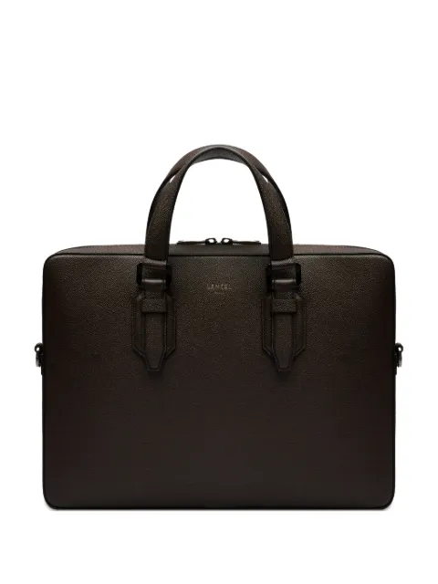 Lancel Charlie textured leather briefcase Brown A13433SYTU