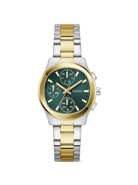 GUESS USA duo-tone 36mm watch Green GW1031L6