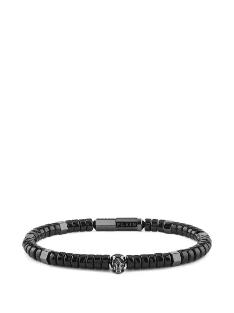 Philipp Plein beads skull-charm bracelet Black PJNEA14BU
