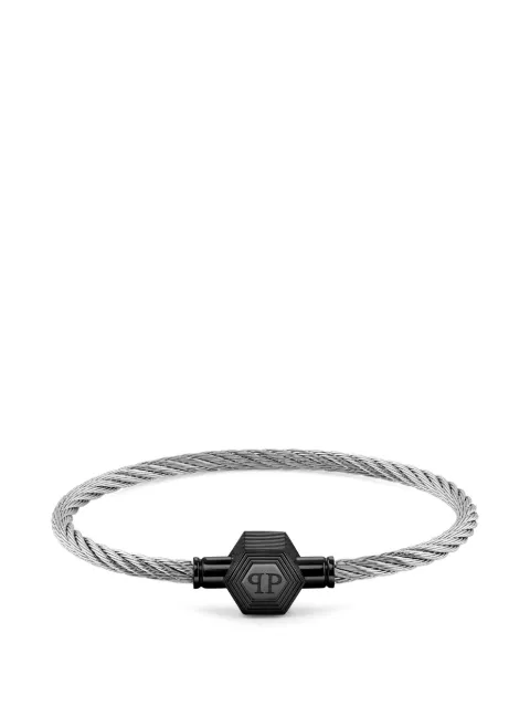 Philipp Plein Enigma stainless steel friendship bracelet Silver PJ6GA04BL
