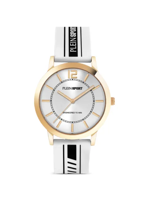 Plein Sport White Silicone 41mm Watch Silver PSJBA0826