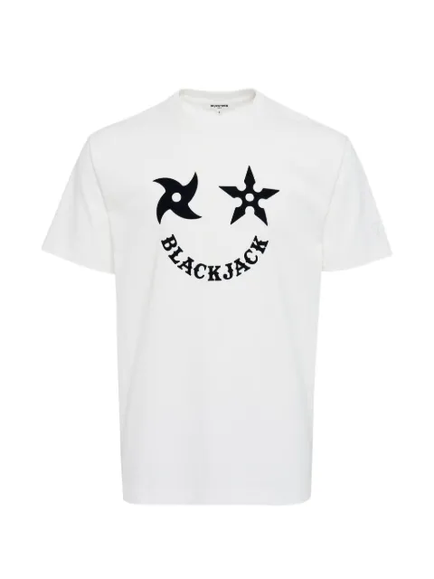 Blackjack Shuriken graphic T-shirt White JSSKN0915KWHITEBLACK