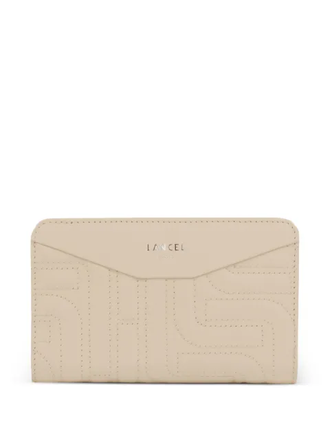 Lancel zipped quilted compact wallet Neutrals A1251929TU