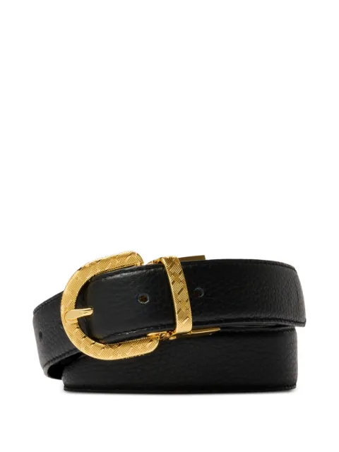 Lancel 30mm reversible adjustable ardillon belt Black A14144MNTU