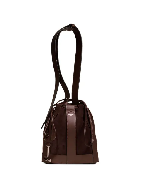 Lancel Elles suede elles bucket bag Brown A133593QTU