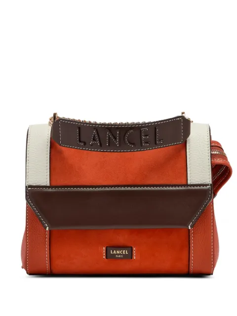 Lancel Ninon logo handle flap tote bag Orange A13370QJTU