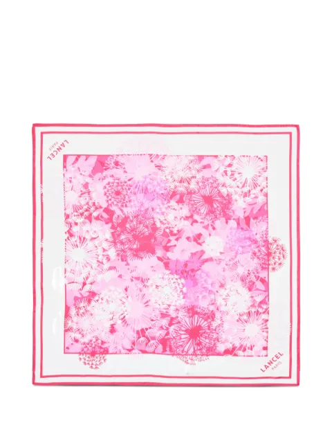 Lancel printed silk square scarf White A11708IZTU