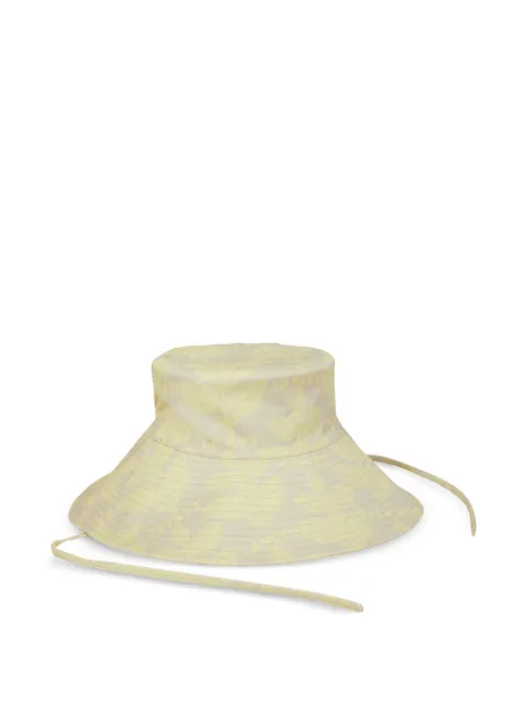Lancel floral-print bucket hat Neutrals A129340ITU