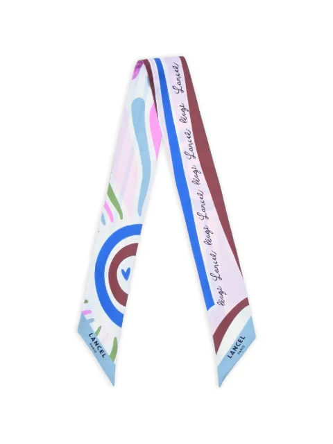 Lancel sunrise-print headband White A1413405TU