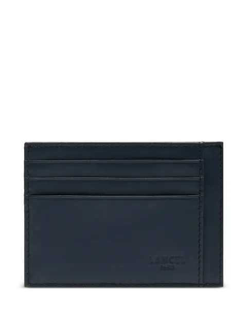 Lancel Leon leather cardholder Blue A14043FRTU