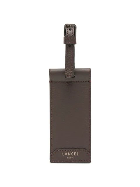 Lancel Charlie grained luggage tag Grey A14167SYTU