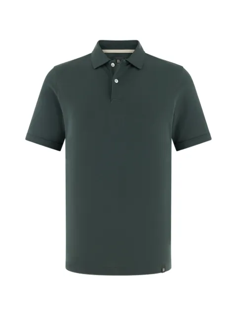 Boggi Milano high-performance piqué polo shirt with S-Cafè® yarn Green BO26P057006