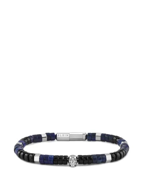 Philipp Plein beads skull-charm bracelet Silver PJNEA13BU