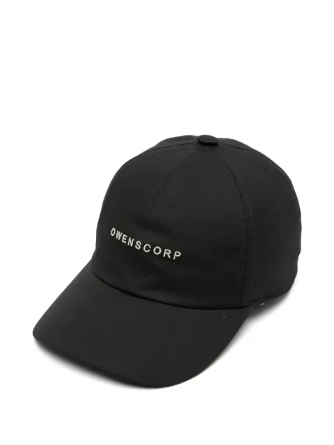 Rick Owens embroidered baseball cap Black RA02F0900TEEM7