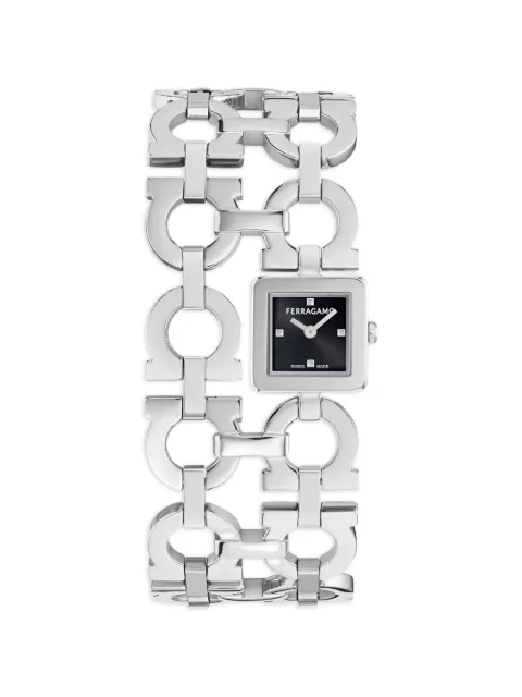 Ferragamo Double Gancini 19mm Watch Black SFNQ00126